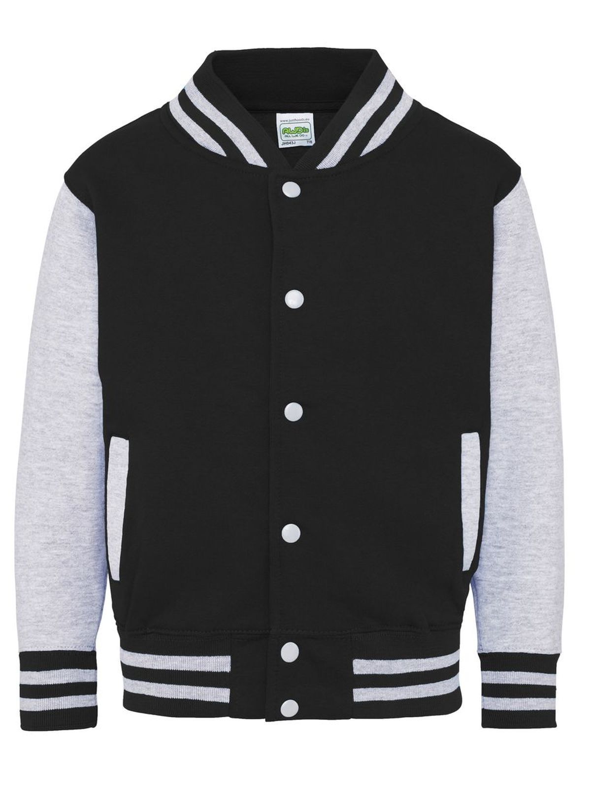 jet black-heather grey
